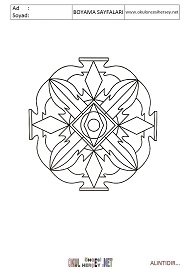 Mandala boyama sayfaları